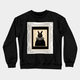 Edward Gorey-inspired Rabbit Portrait Crewneck Sweatshirt
